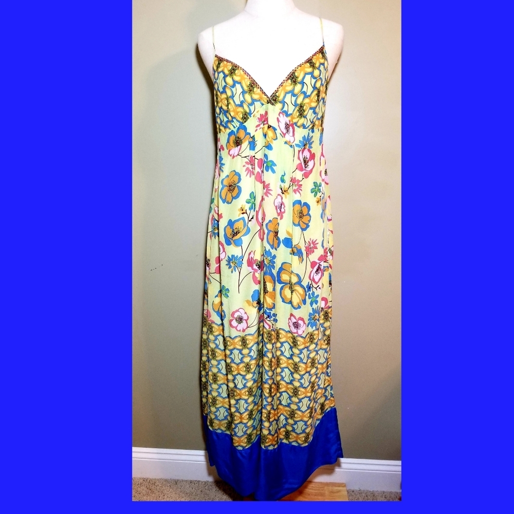 Johnny Was Floral Maxi Dress, Size Small